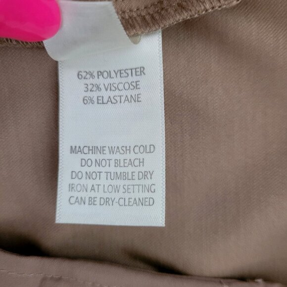 Ecru Lafayette Flare Leg Trousers Womens Size 4 Camel Career NWT - Picture 7 of 7